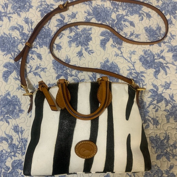 Dooney & Bourke Handbags - Dooney & Bourke Black and White Zebra Crossbody Bag